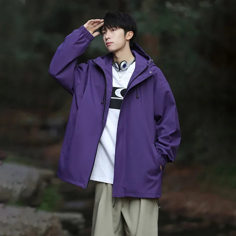 Men's Warm and Windproof Hooded Winter Ski Jacket