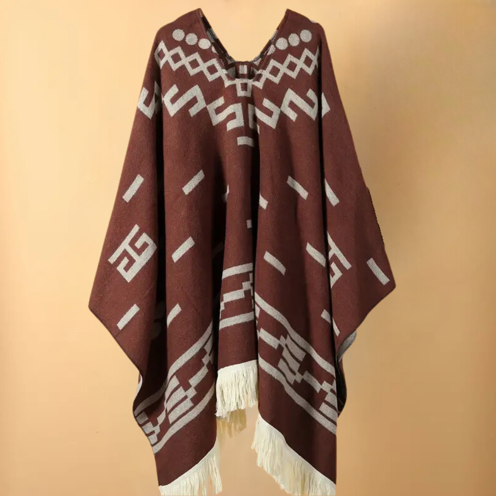 Men's Warm Autumn Poncho