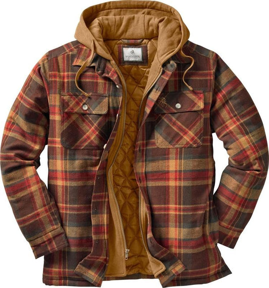 Men's Warm Flannel Hooded Jacket