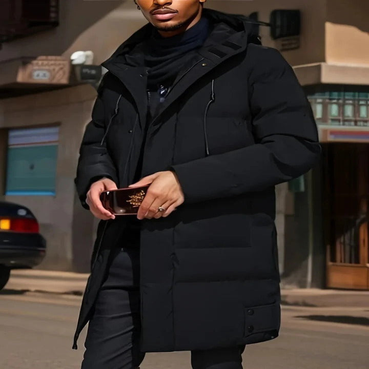 Veste longue imperméable pour homme, pour l'hiver et la neige