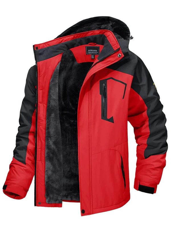Men's Waterproof Winter Jacket for Outdoor Activities