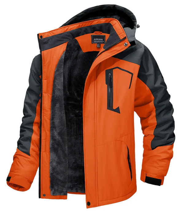 Men's Waterproof Winter Jacket for Outdoor Activities