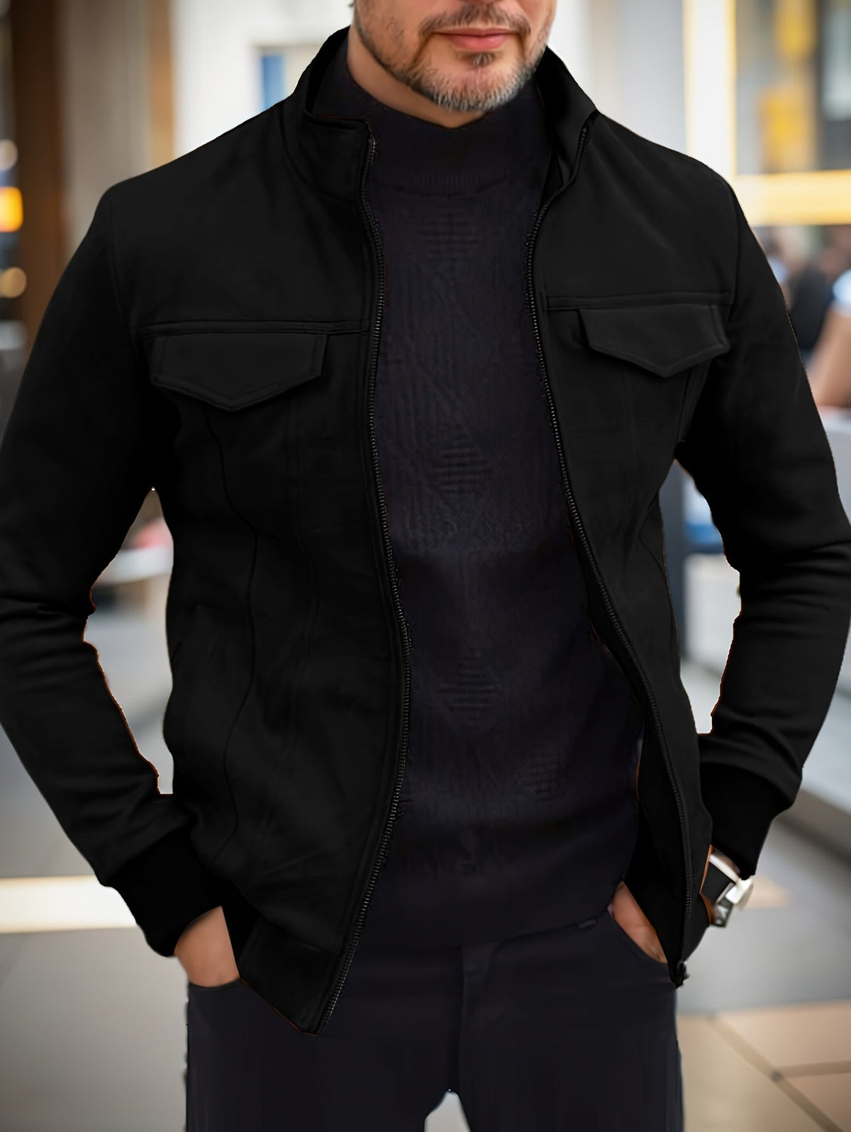 Men's Winter Jacket – Windproof & Warm for Cold Weather