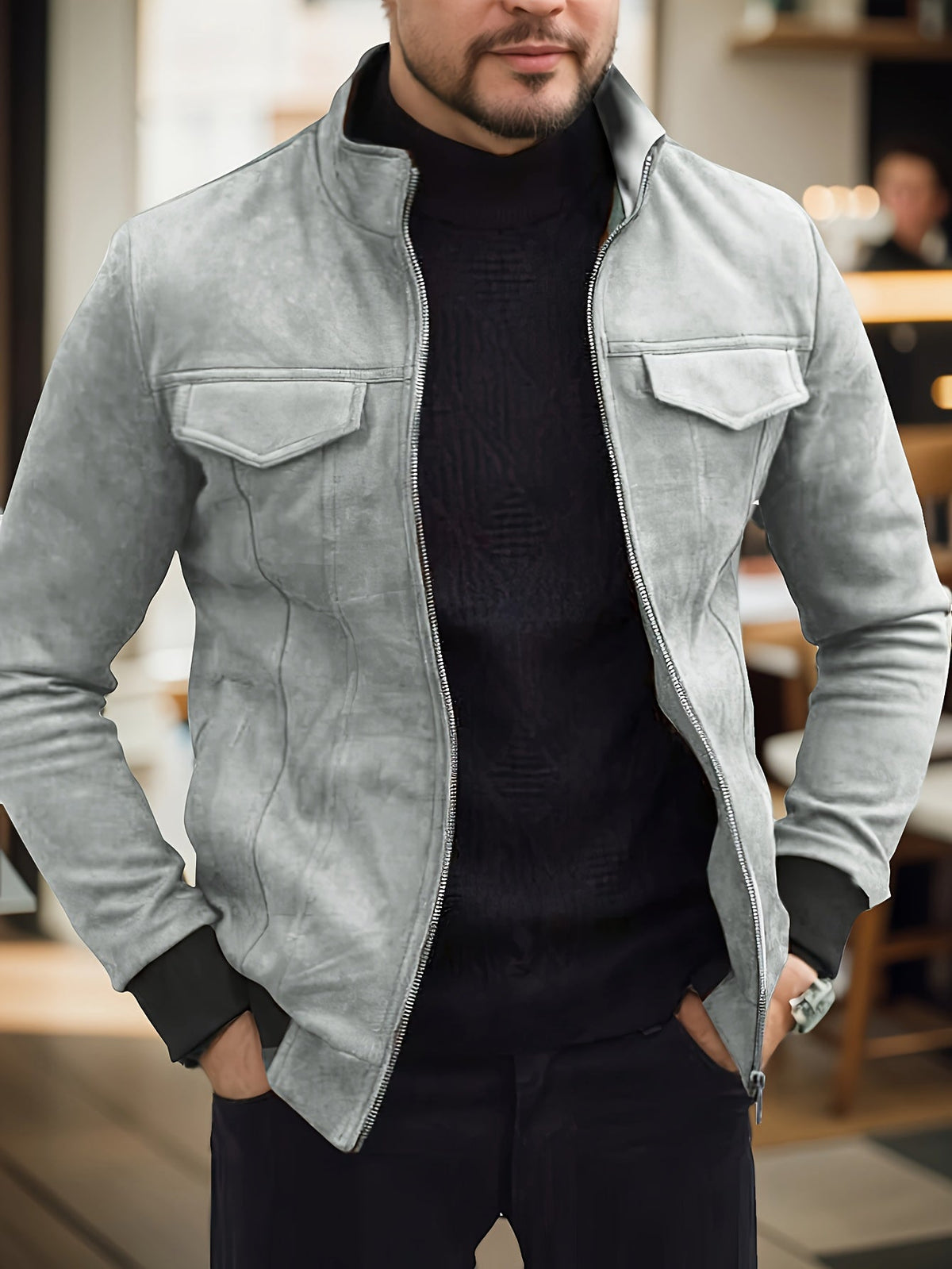 Men's Winter Jacket – Windproof & Warm for Cold Weather
