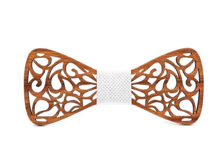 Nœud papillon en bois pour homme - Carpe koï