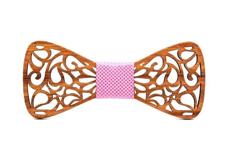 Nœud papillon en bois pour homme - Carpe koï