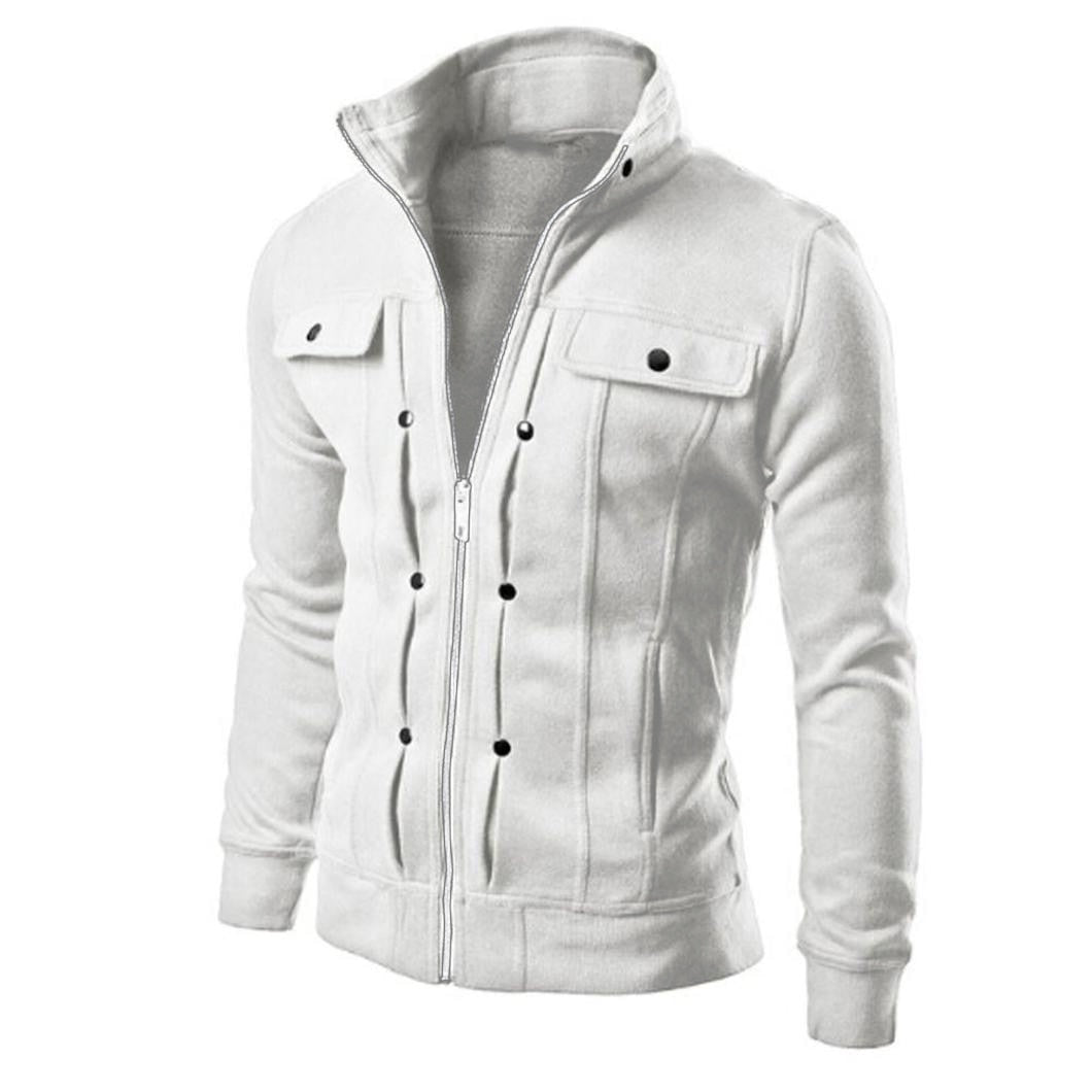 Men's Zip Up Jacket | Stand Collar Jacket – DavyDenver