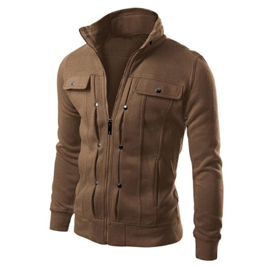 Men's Zip Up Jacket | Stand Collar Jacket – DavyDenver