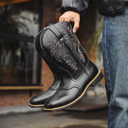 Bottes de cowboy mi-mollet