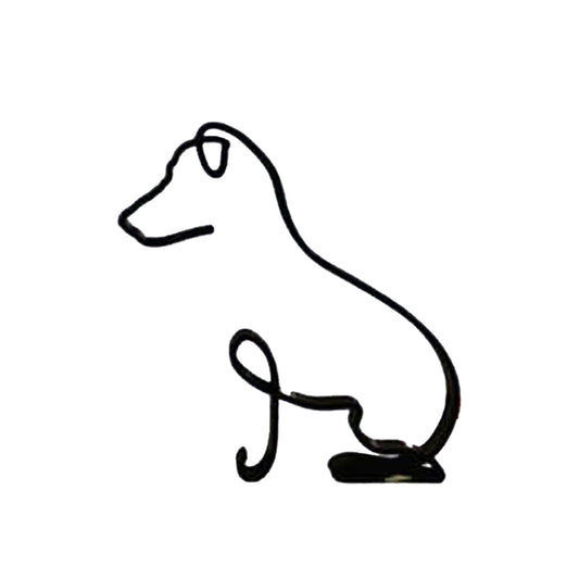 Minimalist Dog Art Sculpture