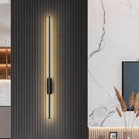 Applique murale LED minimaliste pour salon et bureau, 60 cm ou 100 cm, lumière chaude 3000K, installation facile