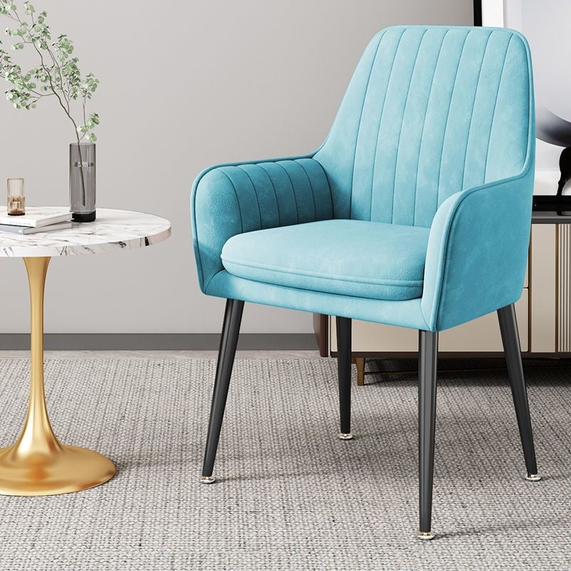 Modern Accent Chair with Gold Legs