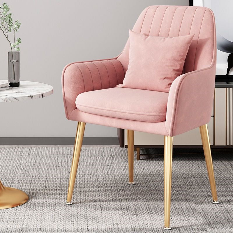 Modern Accent Chair with Gold Legs