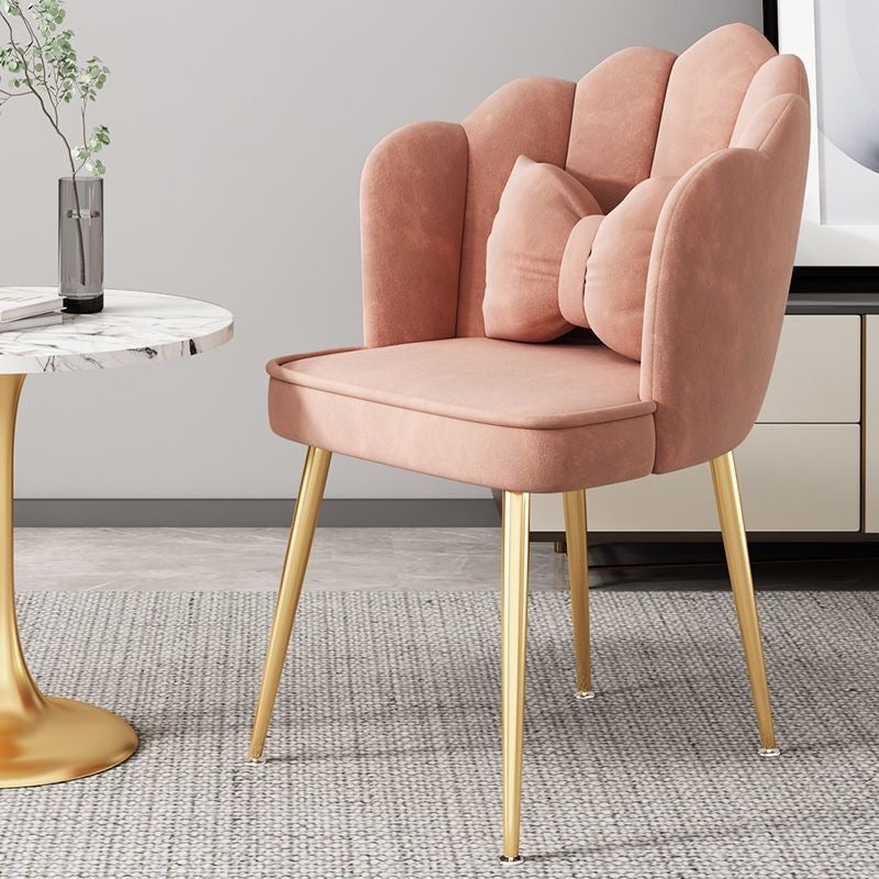 Modern Accent Chair with Gold Legs
