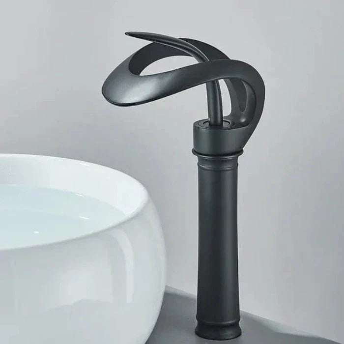 Robinet moderne en laiton effet cascade pour lavabo de salle de bains