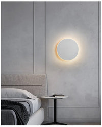 Lampe Murale LED Ronde Moderne avec Effet Brillant