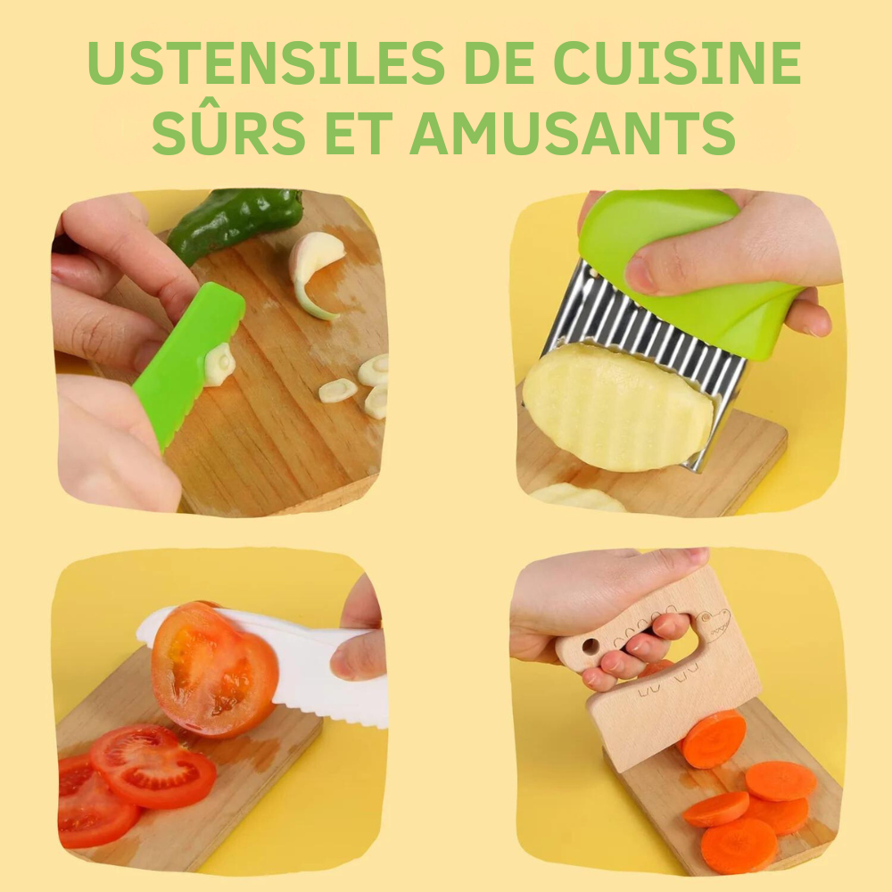Montessori Safe Cooking Utensils for Kids (12 pieces)
