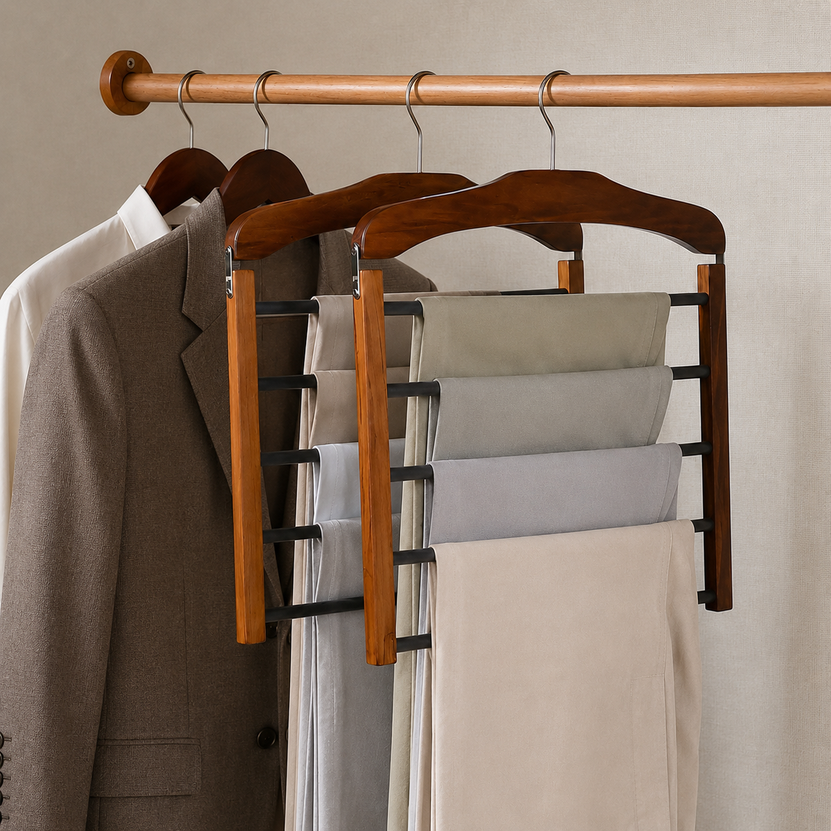Multi-Tier Wardrobe Hangers (2-Pack)