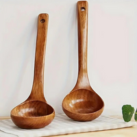 Cuchara para Sopa de Madera Natural - 1 pieza