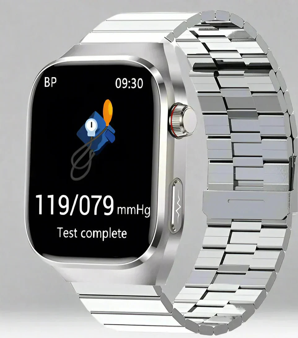 NexaPulse Watch Blood Sugar, ECG, Uric Acid, Bluetooth