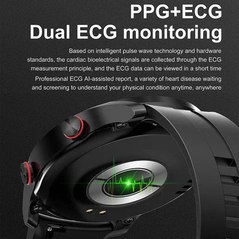 NexPulse Pro Noninvasive Glucose Monitoring Smartwatch 1.45-Inch Display And NFC