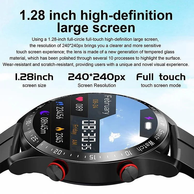 NexPulse Pro Noninvasive Glucose Monitoring Smartwatch 1.45-Inch Display And NFC
