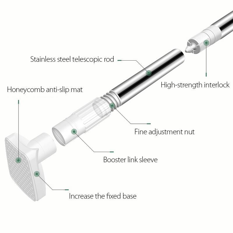 No-Drill Telescopic Clothes Hanging Rod