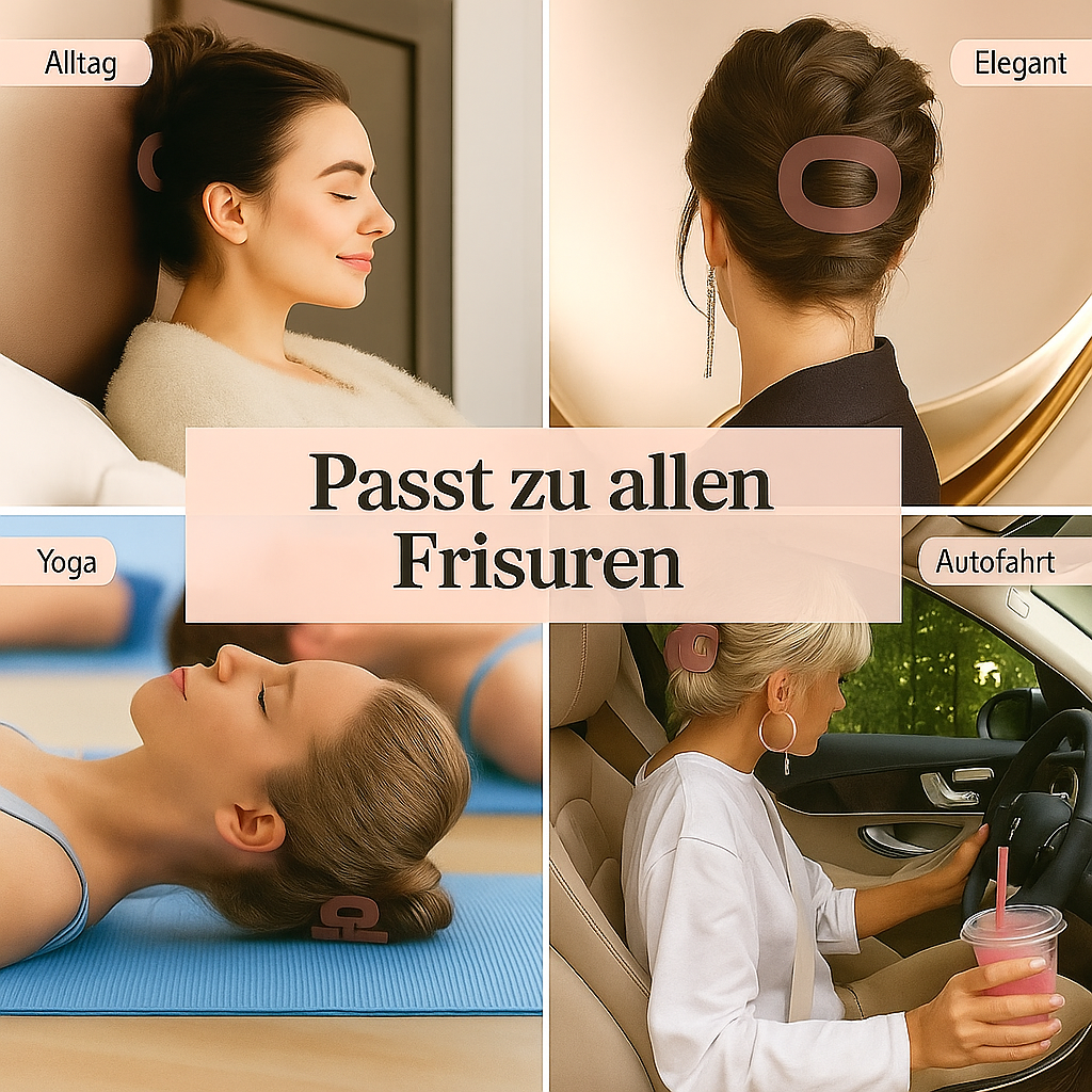 Pince à cheveux antidérapante avec corps en plastique robuste – maintien sécurisé sans tirer, accrocher ni casser les cheveux, pour toutes les occasions