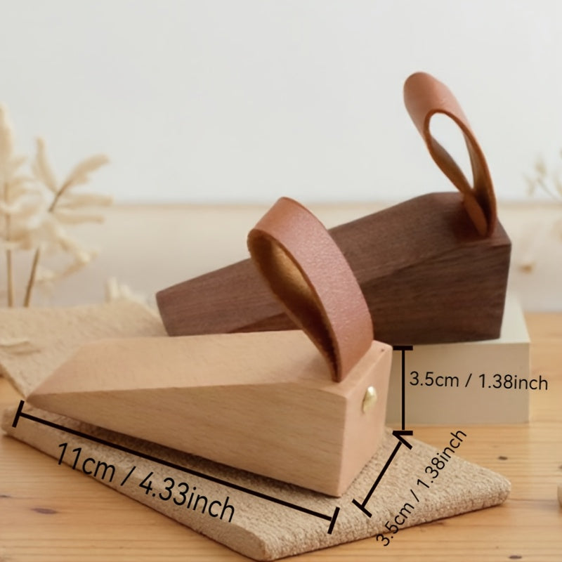 NordGrip - Door Stop in Solid Wood – Minimalist Scandinavian Non-Slip Wedge