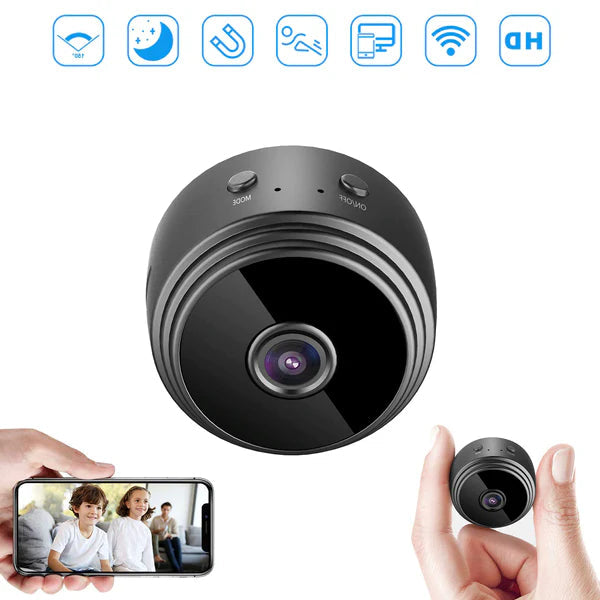 NovaGuard 1080P WiFi Mini Camera For Quiet Baby Monitoring And Home Security