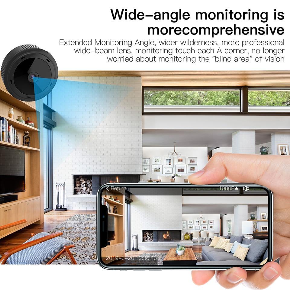 NovaGuard 1080P WiFi Mini Camera For Quiet Baby Monitoring And Home Security
