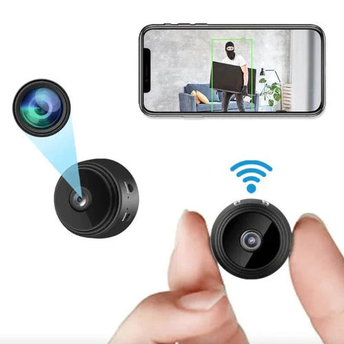 NovaGuard 1080P WiFi Mini Camera For Quiet Baby Monitoring And Home Security