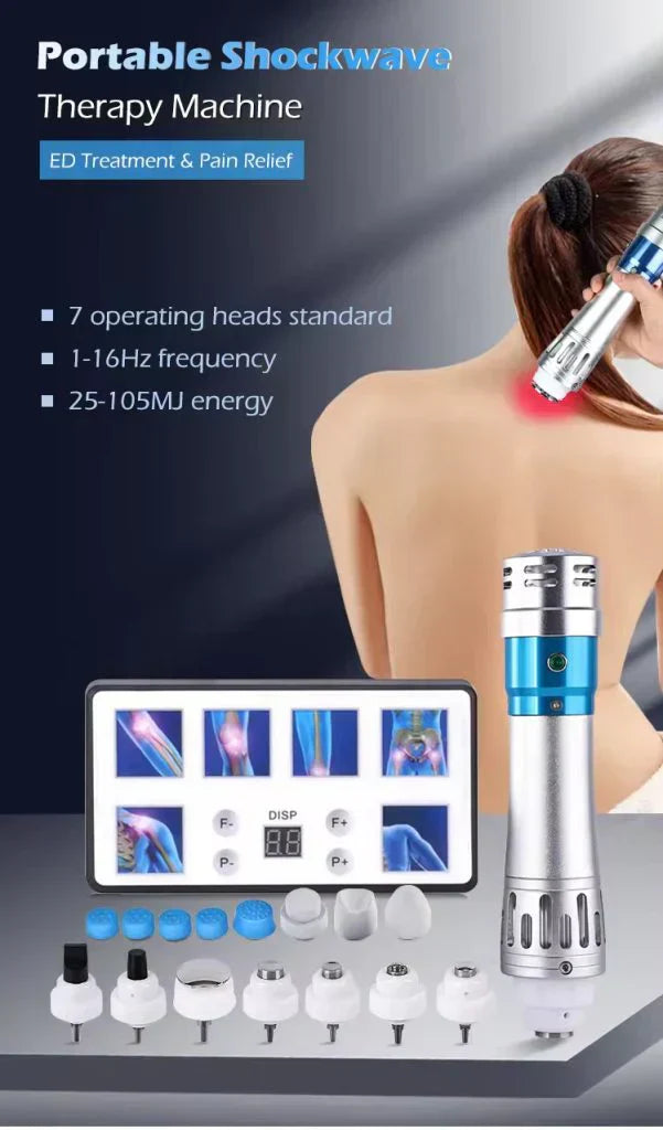 NovaPulse Portable Shockwave Therapy Device For Men With Case And Accessories