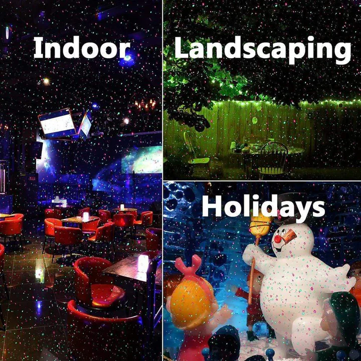 Projecteur de lumières de Noël pour extérieur avec motifs animés, résistant aux intempéries, couverture jusqu'à 280 m²