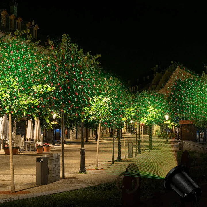 Projecteur de lumières de Noël pour extérieur avec motifs animés, résistant aux intempéries, couverture jusqu'à 280 m²