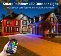 Luces LED Inteligentes Permanentes para Exterior en Fiestas