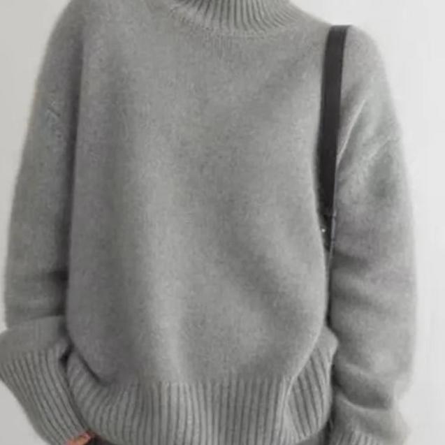 Pull à col roulé oversize en cachemire – doux, chaud et élégant