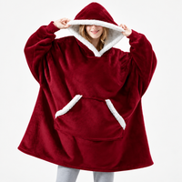 Sweat à capuche oversize douillet doublé de sherpa