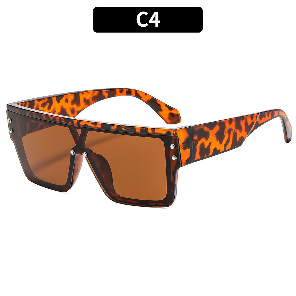 Lunettes de soleil oversize écaille de tortue au style affirmé
