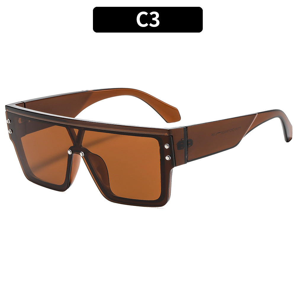 Lunettes de soleil oversize écaille de tortue au style affirmé