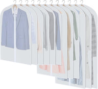 Ensemble de housses pour vêtements en PEVA – lot de 24 housses suspendues en 3 tailles