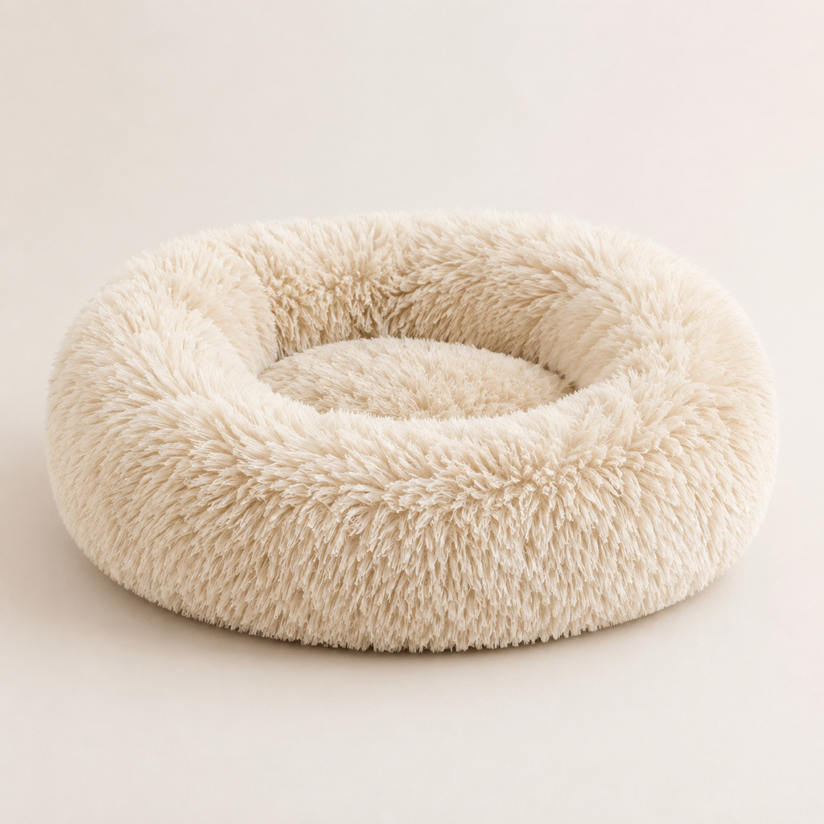 Plush Calming Dog Bed – Machine-Washable, Cozy Design
