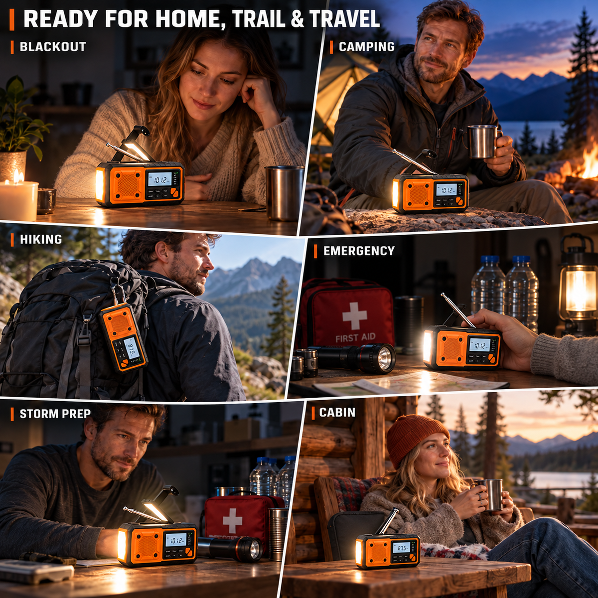 Portable Emergency Crank Radio