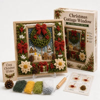 Pre-Punched 3D Christmas Yarn Art Kit