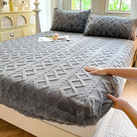 Conjunto de Ropa de Cama de Terciopelo Sherpa Suave