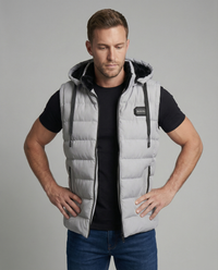 Davy | Veste matelassée à capuche sans manches