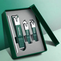Set premium de cortaúñas de acero inoxidable
