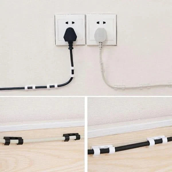 Quick and Discreet Cable and Wire Clips (20-Pack)