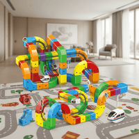 RAILBUILD – Set de construcción de vías de tren 3D con locomotora recargable