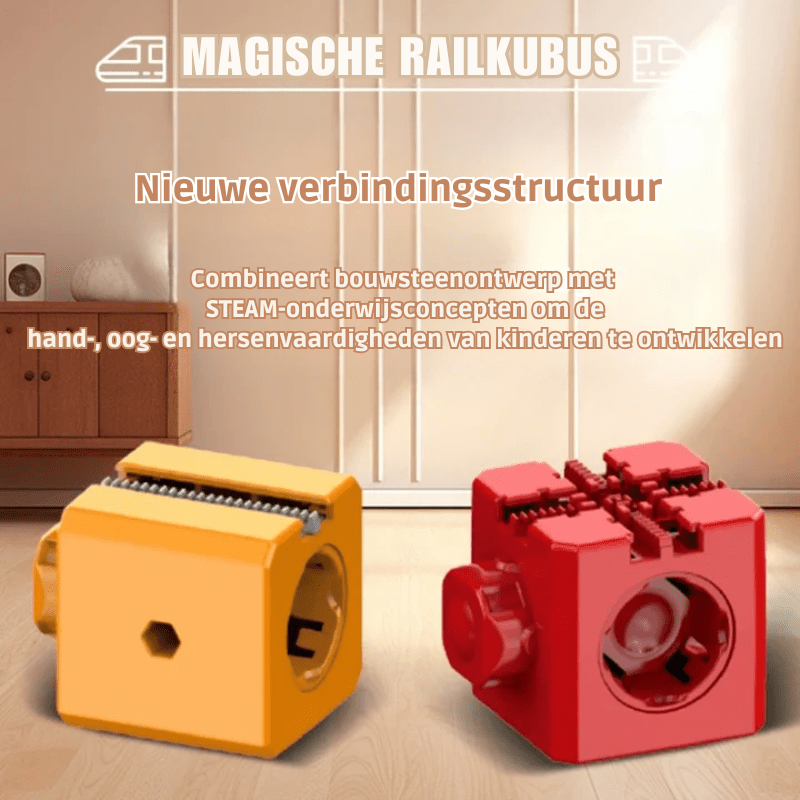 RAILBUILD – 3D Railway Construction Kit for Children with Rechargeable Locomotive